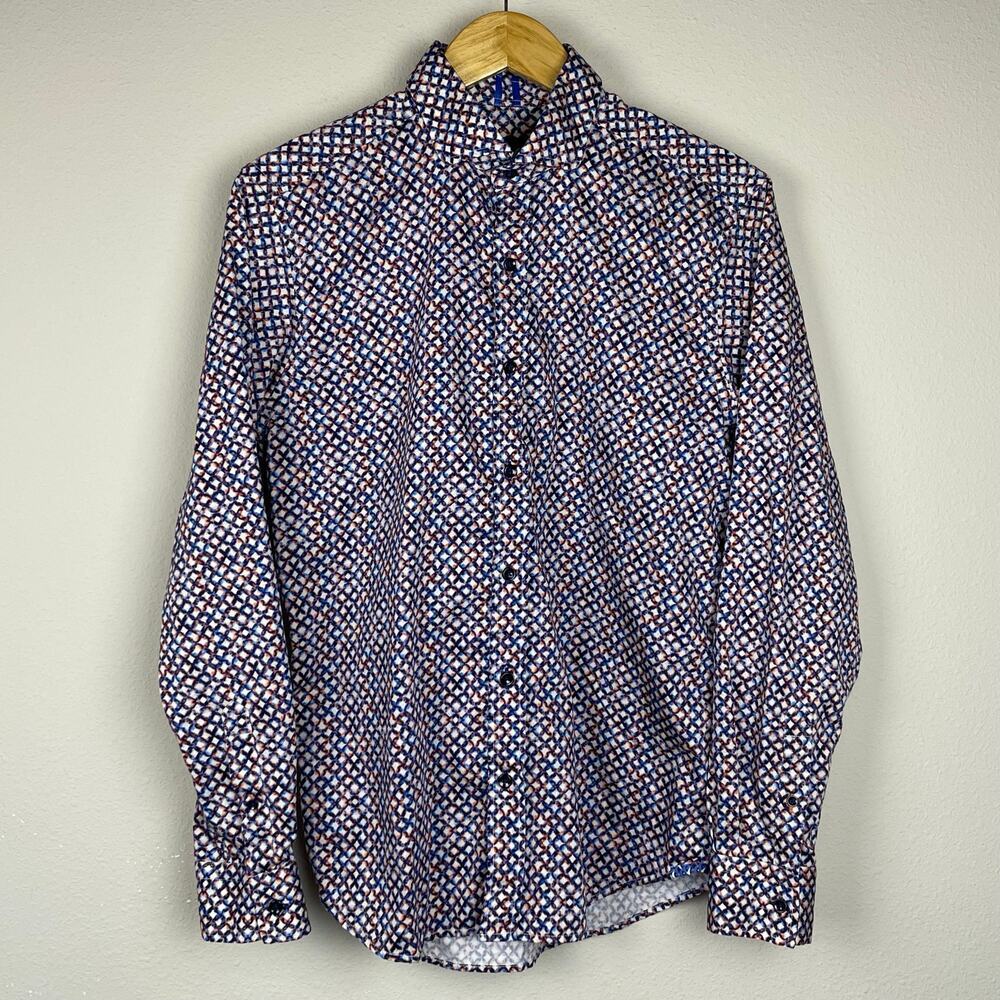 Robert Graham Modern Americana Tailored Fit Shirt S – Artsy Bold Button-Up
